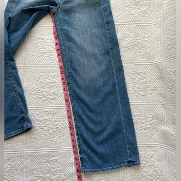 AE Dreamy Drape Stretch Super High Rise Baggy Wide-Leg Medium Bright Indigo 000 - Picture 16 of 16